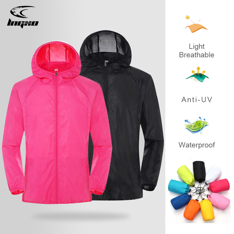 Outdoor Sport Windbreaker - Männer Frauen Wandern Jacke Wasserdicht Schnell