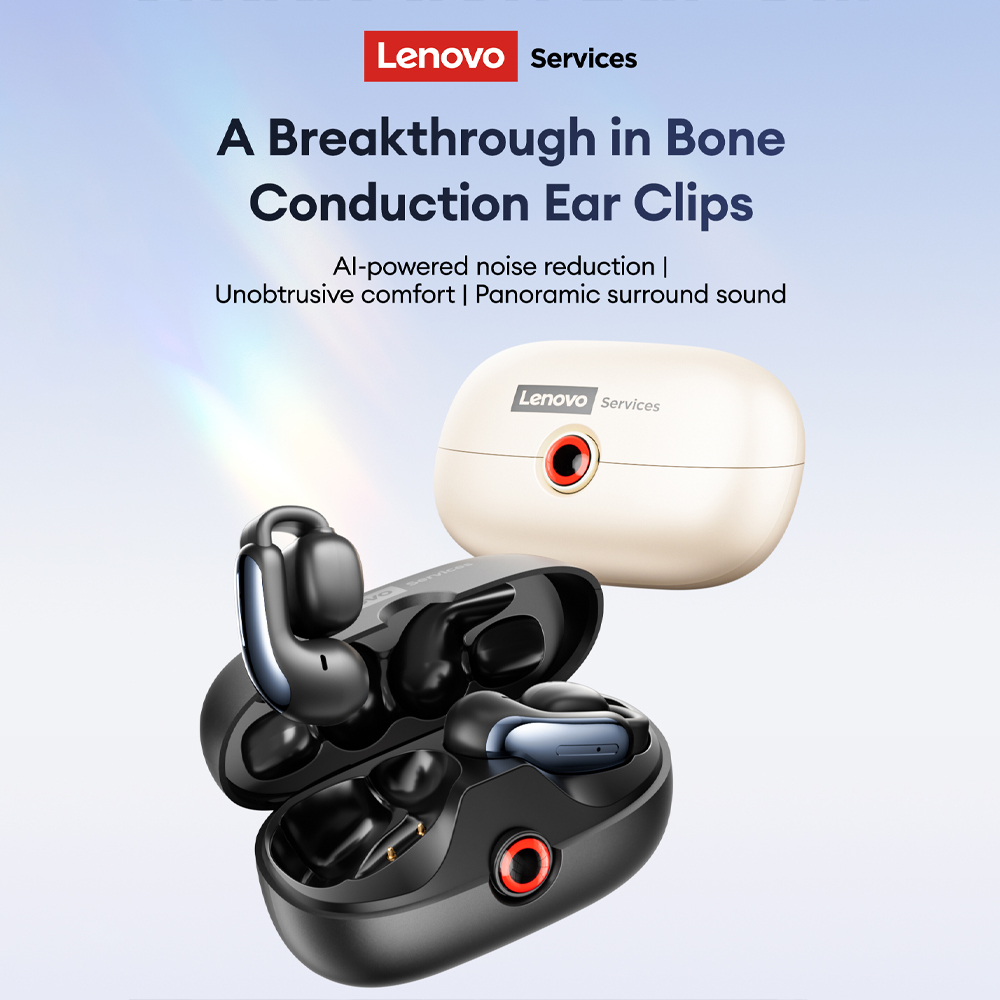 Outdoor Sport Is - Lenovo LES-108 Knochenleitung TWS Ohrclips Kopfhörer