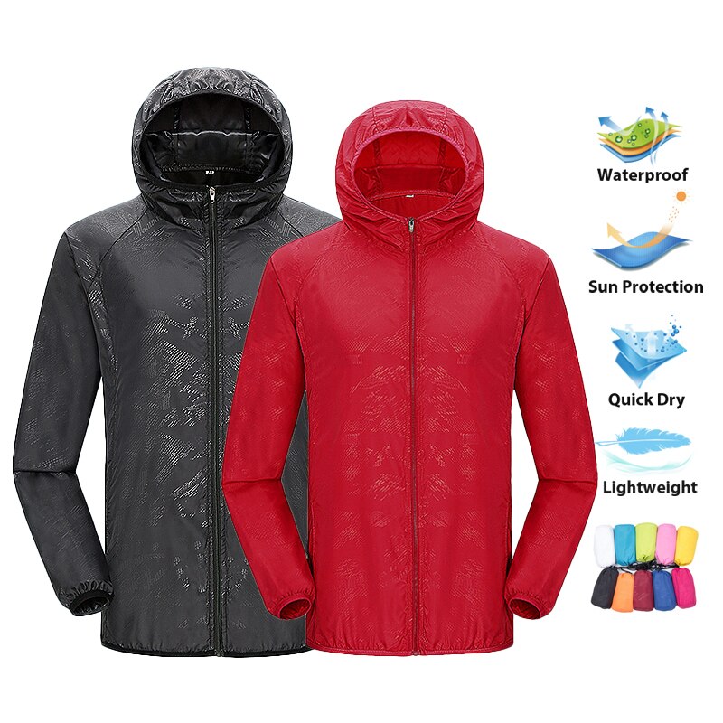 Outdoor Sport Windbreaker - LNGXO Unisex-Wanderjacke für Herren und Damen,