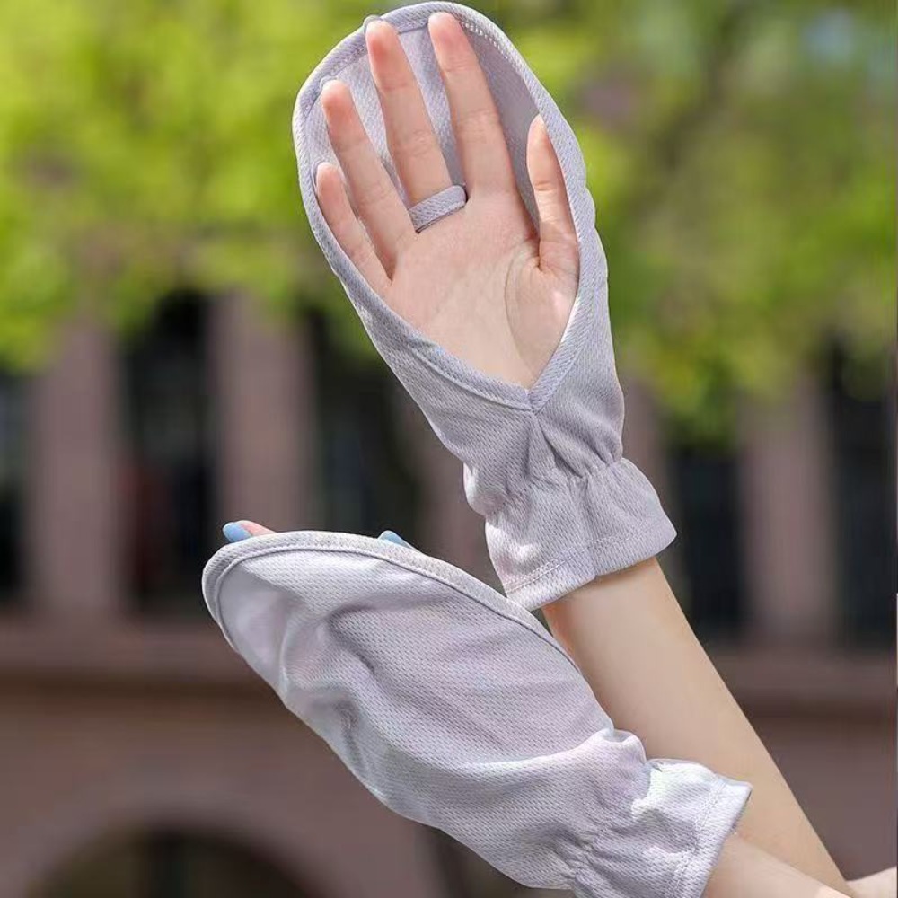 Outdoor Sport Gloves - Anti-UV Sonnenschutz-Ärmel Verstellbare Manschetten Sonnenschutz-Ärmelhandschuhe Elastische