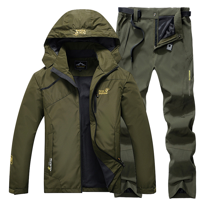 Outdoor Sport Windbreaker - Wasserdichter Angelanzug, atmungsaktiv, langlebig, Kapuzenjacke, Angelkleidung,