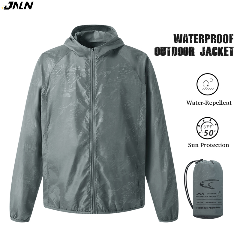 Outdoor Sport Windbreaker - JNLN Herren Damen wasserdichte Wanderjacke, schnell