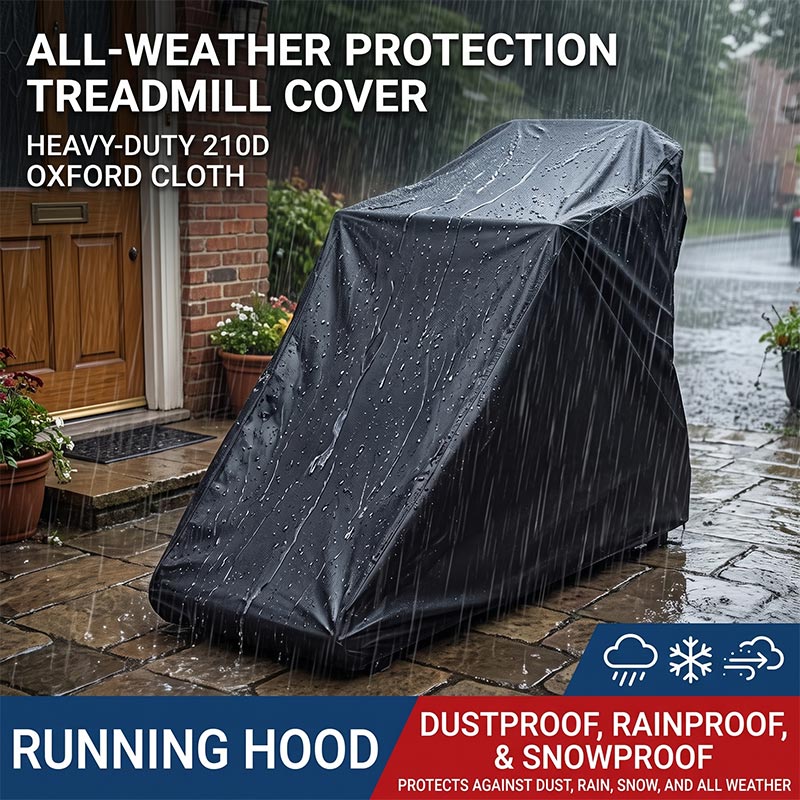 Outdoor Sport Jas - 210D Oxford-Gewebe Laufbandabdeckung Schwarz Grau Regenfest